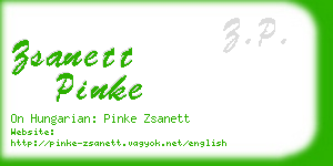 zsanett pinke business card